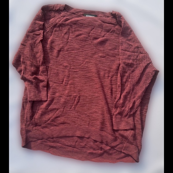 Express Sweaters - 3/4 Sleeved Crewneck